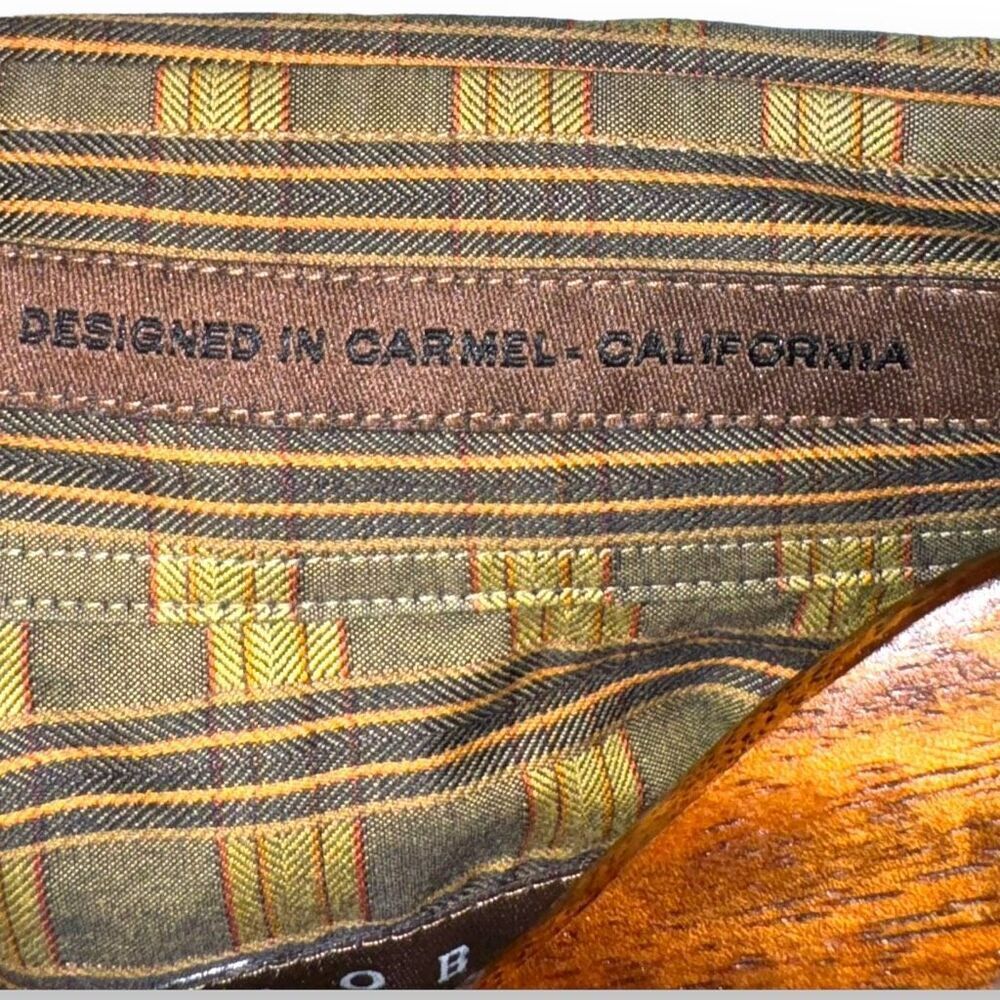 Robert Talbott Green Check Button Down Shirt Size… - image 3